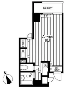 東京都港区麻布十番2【マンション】の間取り