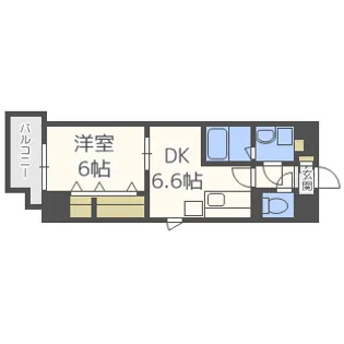 BROU上町台【8階】の間取り