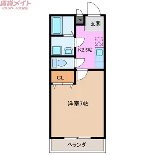 サンフォレスト24【3階】の間取り