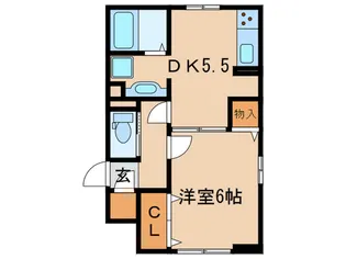 サリジェ宮町【1階】の間取り