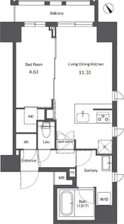 コンフォリア台東根岸【2階】の間取り