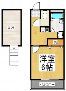 ハイツ市川【1階】の間取り