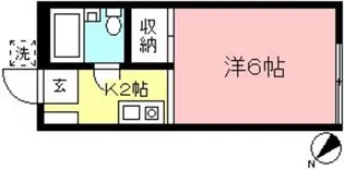 清光ハイツ【1階】の間取り