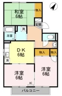 セジュール アイ A【2階】の間取り