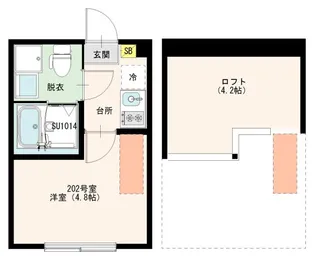 (仮称)北小岩六丁目8 Designer Apartment【2階】の間取り