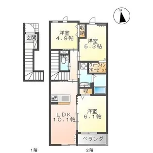 SteinfeldII【2階】の間取り