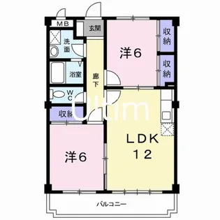 マチエール大宮【2階】の間取り