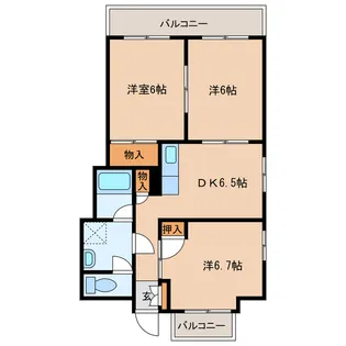 ROSE VILLA【8階】の間取り