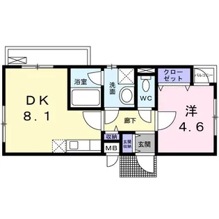 リュミエール・K【1階】の間取り