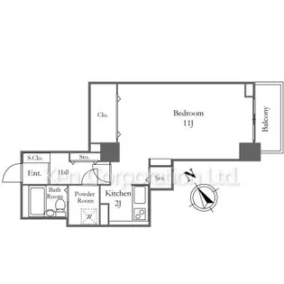 リバーシティ21新川【18階】の間取り