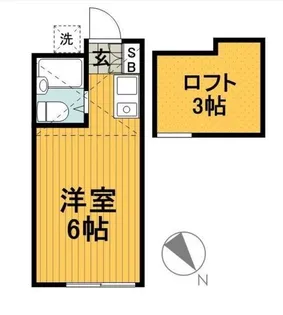 アップルハウス日吉B【1階】の間取り