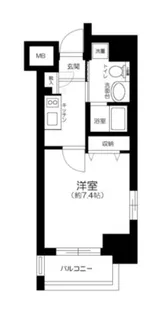 グランティアラ芝大門【12階】の間取り