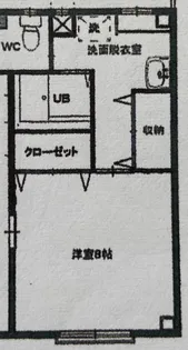 コーポ鈴木【1階】の間取り