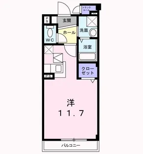 メゾングラシュ II【1階】の間取り