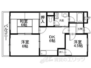 ライオンズハイツ高宮【2階】の間取り