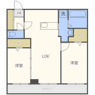 ピオネロ伏見【4階】の間取り