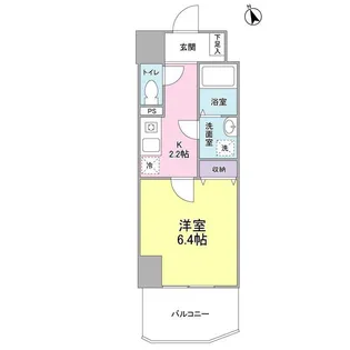 エクロール蒲田【7階】の間取り