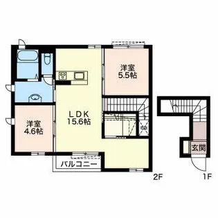 やまぼうし【2階】の間取り