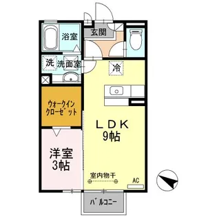 ラヴリィ・パートナー A/B【1階】の間取り