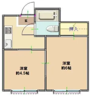 オレンジハウス十条【1階】の間取り