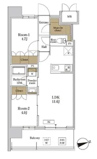 RJRプレシア川口【10階】の間取り