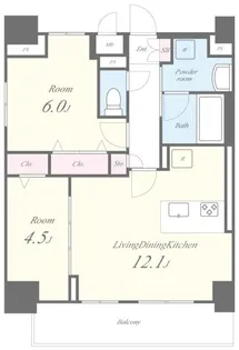 ピノ・アガタ岐阜駅前【8階】の間取り