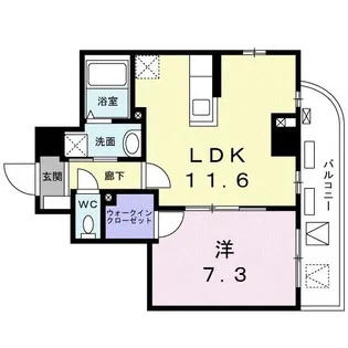 菊水レジデンス綱島II【6階】の間取り