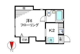 ホワイトハイムB【2階】の間取り