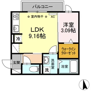 Riqueza黒野II( )【3階】の間取り