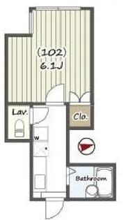 テラスハウス西国立【1階】の間取り