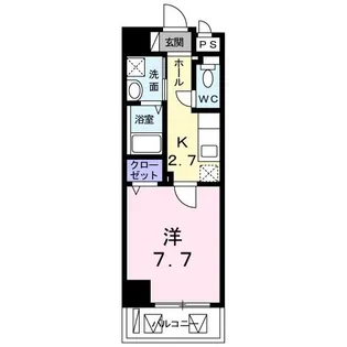YEA HIGA【6階】の間取り