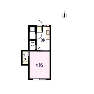 ウエストヴィラ【2階】の間取り