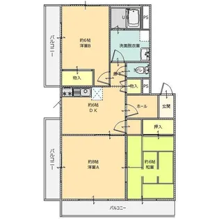 富士見ハイツ【2階】の間取り