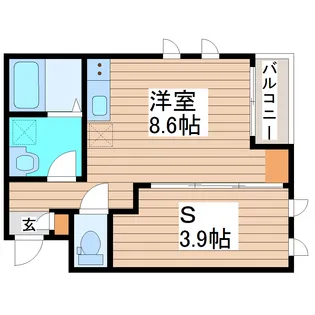 Lehua五輪【2階】の間取り