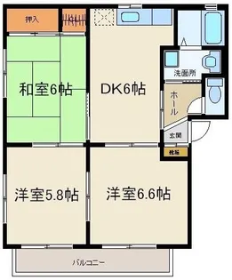 シャーメゾン泉崎C【2階】の間取り