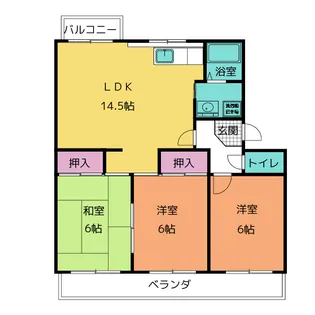 ファミール豊明【1階】の間取り