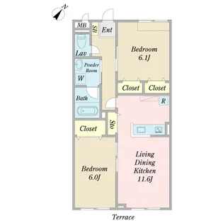 Accord宝【1階】の間取り