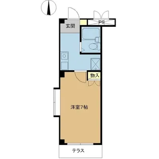 エンテイ上小出【3階】の間取り