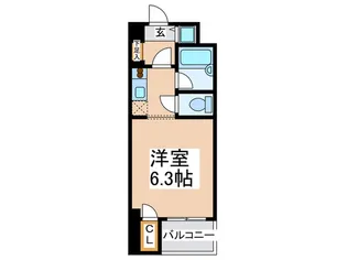 ベルシモンズ大阪港【1階】の間取り