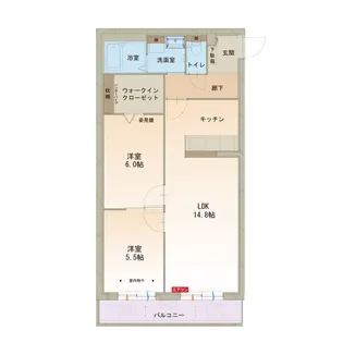 ハートフル ウェルフェア【2階】の間取り