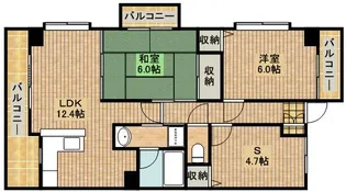 ファーロ【4階】の間取り