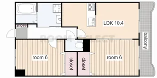 上高畑コーポ丸万【4階】の間取り