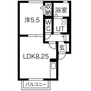 シャネル【2階】の間取り
