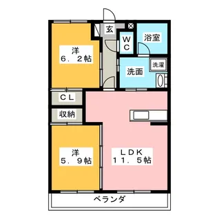 IBBIV【2階】の間取り