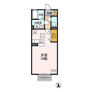 コンフォート多賀 K・M【1階】の間取り