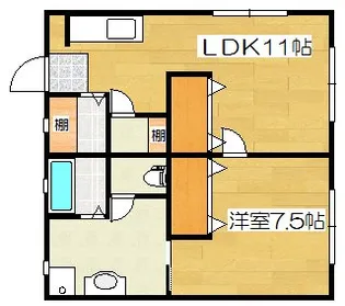 サンシティ2【1階】の間取り