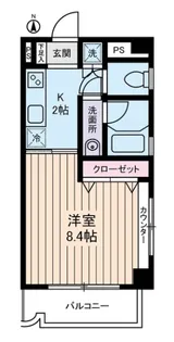 リヴェール陸 白山【4階】の間取り