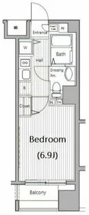 ガラ・ステーション東日本橋【8階】の間取り