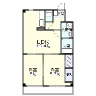 エトワール船塚【4階】の間取り