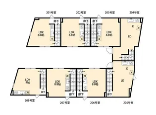 フェリオ小田急相模原【3階】の間取り